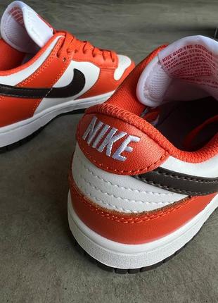 Жіночі кросівки nike sb dunk low reverce mesa orange | smb6 фото