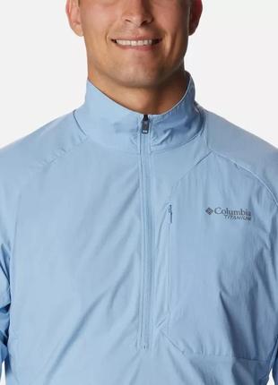 Мужской легкий пуловер titan pass columbia sportswear с молнией до половины4 фото