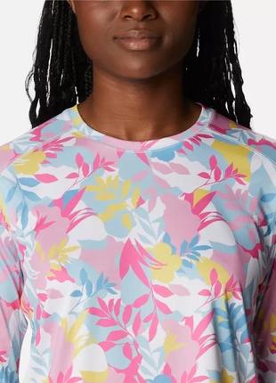 Жіноча сорочка з принтом з довгим рукавом summerdry columbia sportswear4 фото