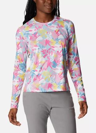 Жіноча сорочка з принтом з довгим рукавом summerdry columbia sportswear5 фото