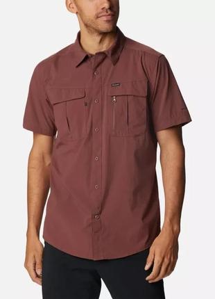 Мужская рубашка с коротким рукавом newton ridge columbia sportswear ii1 фото