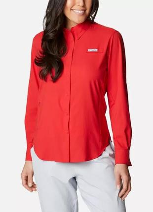 Женская рубашка с длинным рукавом pfg tamiami columbia sportswear ii