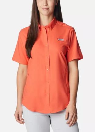 Женская рубашка с коротким рукавом pfg tamiami columbia sportswear ii