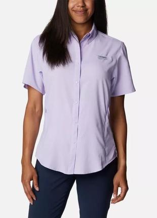 Женская рубашка с коротким рукавом pfg tamiami columbia sportswear ii