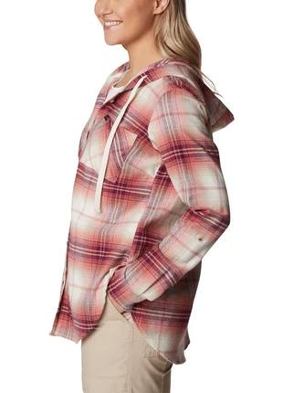 Женская эластичная рубашка с длинным рукавом anytime columbia sportswear с капюшоном3 фото