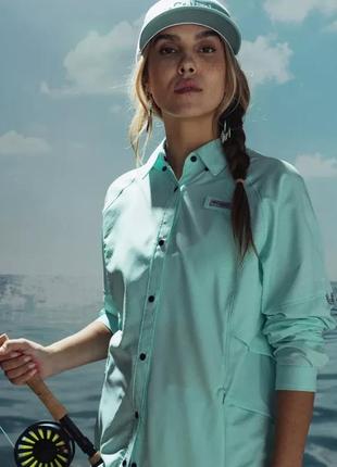 Женская рубашка с длинным рукавом pfg cool release airgill columbia sportswear10 фото