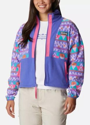 Женская флисовая куртка back bowl columbia sportswear с молнией во всю длину7 фото