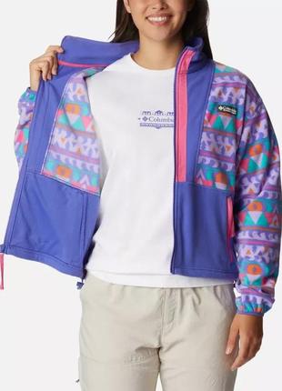 Женская флисовая куртка back bowl columbia sportswear с молнией во всю длину5 фото