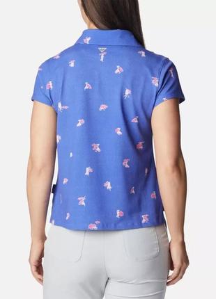 Женская рубашка поло с коротким рукавом pfg super sun drifter columbia sportswear2 фото