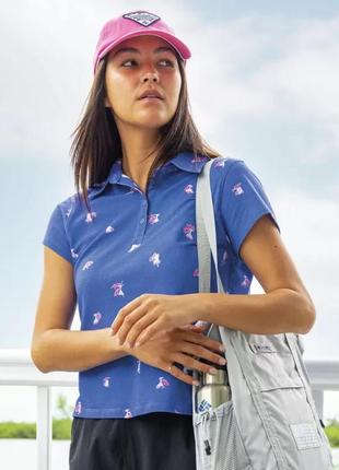 Женская рубашка поло с коротким рукавом pfg super sun drifter columbia sportswear6 фото
