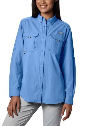 Женская рубашка с длинным рукавом pfg bahama columbia sportswear