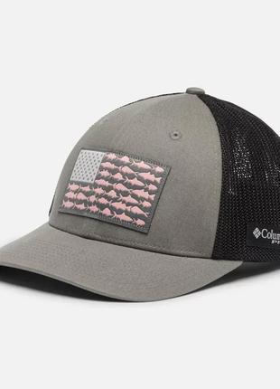 Сітчаста кулькова кепка pfg fish flag columbia sportswear - низька корона