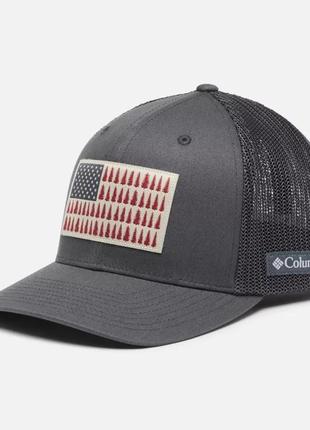 Кепка columbia mesh columbia sportswear tree flag — высокая корона