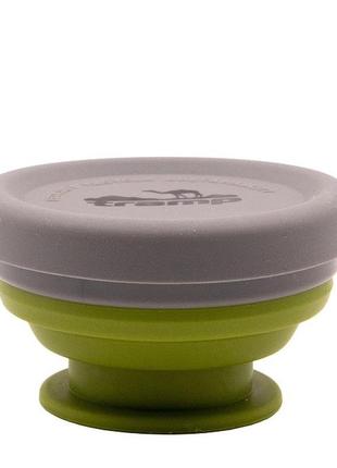 Стакан складной силиконовый tramp с крышкой 200 ml  green (utrc-126-green)4 фото