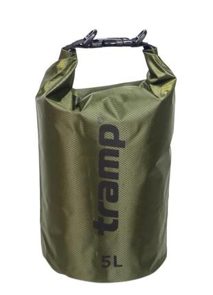 Гермомешок tramp pvc diamond rip-stop оливковый 5л (utra-110-olive)