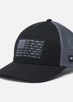 Сітчаста кулькова кепка pfg fish flag columbia sportswear - низька корона