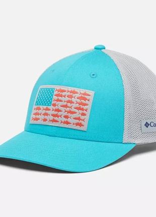 Сітчаста кулькова кепка pfg fish flag columbia sportswear - низька корона
