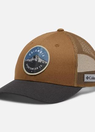 Сетчатая бейсболка columbia mesh snapback - низкая корона