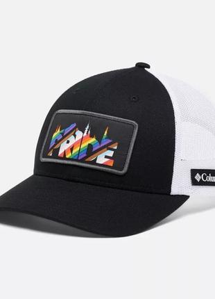 Сетчатая бейсболка columbia mesh snapback - низкая корона