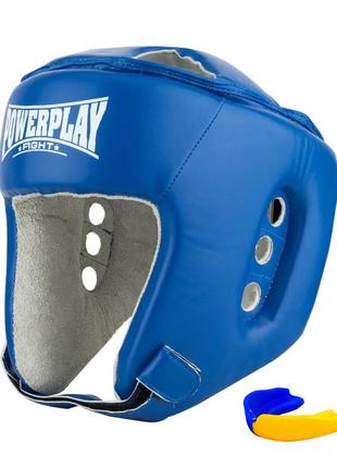 Боксерський шолом тренувальний powerplay 3084 синій xl