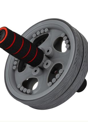 Колесо для преса power system ps-4042 dual-core ab wheel grey/black2 фото