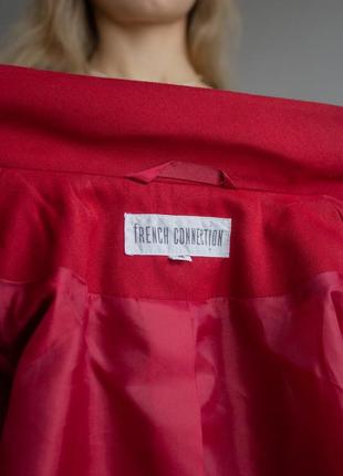 Пиджак винтажный красный french connection9 фото