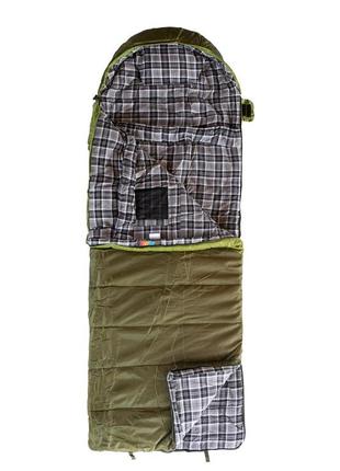 Спальный мешок tramp kingwood long одеяло правое dark-olive/grey 230/100 utrs-053l-r4 фото