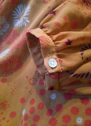 Zara . шифоновая блузка туника с открытыми плечами . размер м4 фото