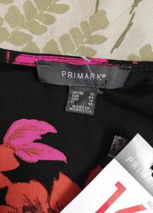 Брендовая шикарная блуза в цветы с пуговками primark хит сезона9 фото