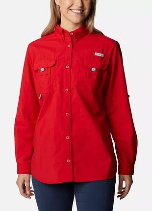 Женская рубашка с длинным рукавом pfg bahama columbia sportswear