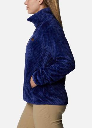 Женская флисовая куртка fire side columbia sportswear с молнией на четверть шерпы3 фото
