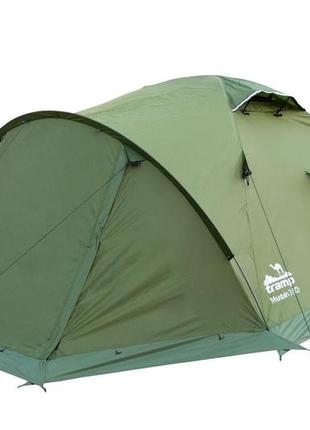 Палатка tramp mountain 4 (v2) 4 местная зеленая (trt-024-green) (utrt-024-green)