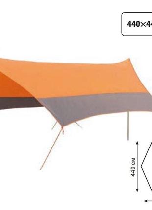 Тент туристический со стойками tramp lite tent оранжевый (tlt-011) (utlt-011)