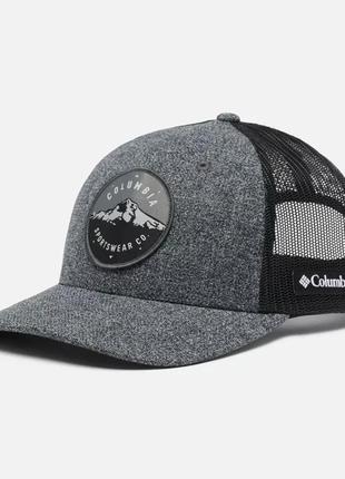 Сетчатая бейсболка columbia mesh snapback - низкая корона