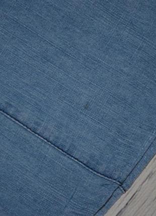 12/м-l фирменная натуральная джинсовая женская рубашка блузка блуза безрукавка с кружевом6 фото