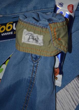 30/l дуже модна жіноча фірмова джинсова сорочка блуза зара zara з манжетами8 фото