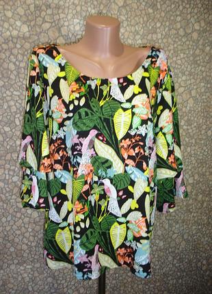 Вискозная блуза з модним рукавом "marks & spencer"  индия