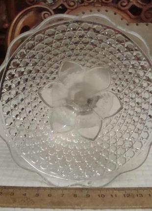 Антикварная ваза - конфетница вазочка для ягод стекло царизм7 фото