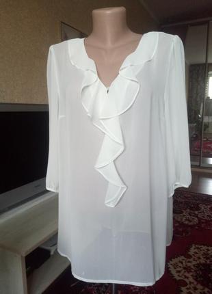 Роскошная блуза.размер20.цвет айвори5 фото