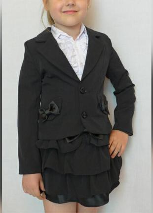 Модний шкільний костюм для дівчинки3 фото