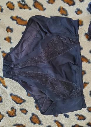 Труси білизна чорні мереживо коригуючі м