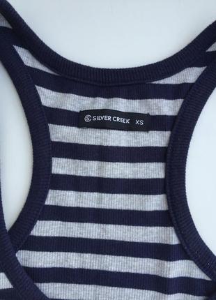 Стильна футболка у смужку р. xs/s silver creek3 фото