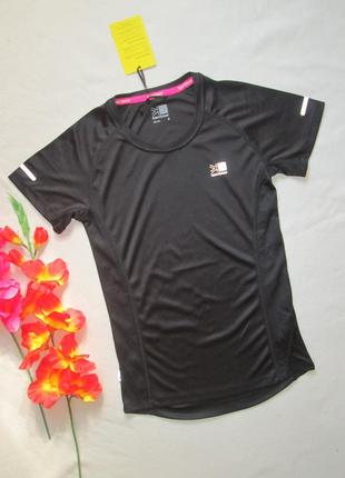 Брендовая спортивная черная футболка karrimor run