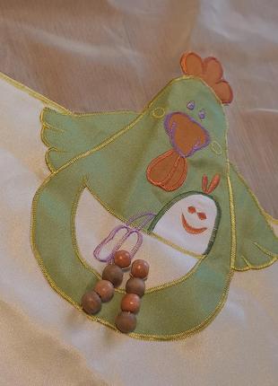 Великодня скатертина з вишивкою 82"82 см