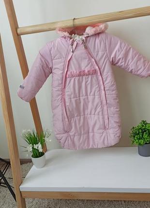 Теплий конверт для дівчинки 9-12 місяців.