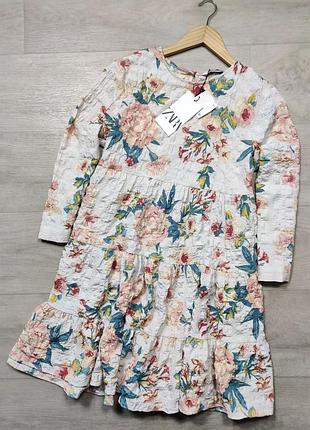 Платье в цветы zara