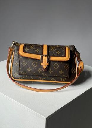 Сумка в стиле louis vuitton diane brown/camel10 фото