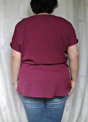 Комфортная блузка с резинкой на талии3 фото