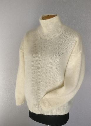 Женский базовый вязаный свитер ручной работы3 фото