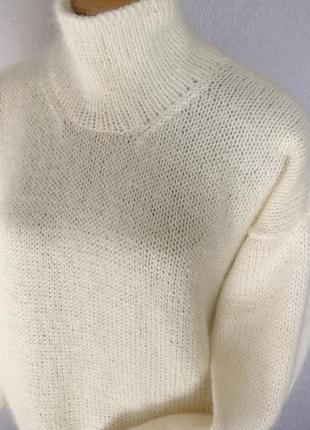 Женский базовый вязаный свитер ручной работы2 фото